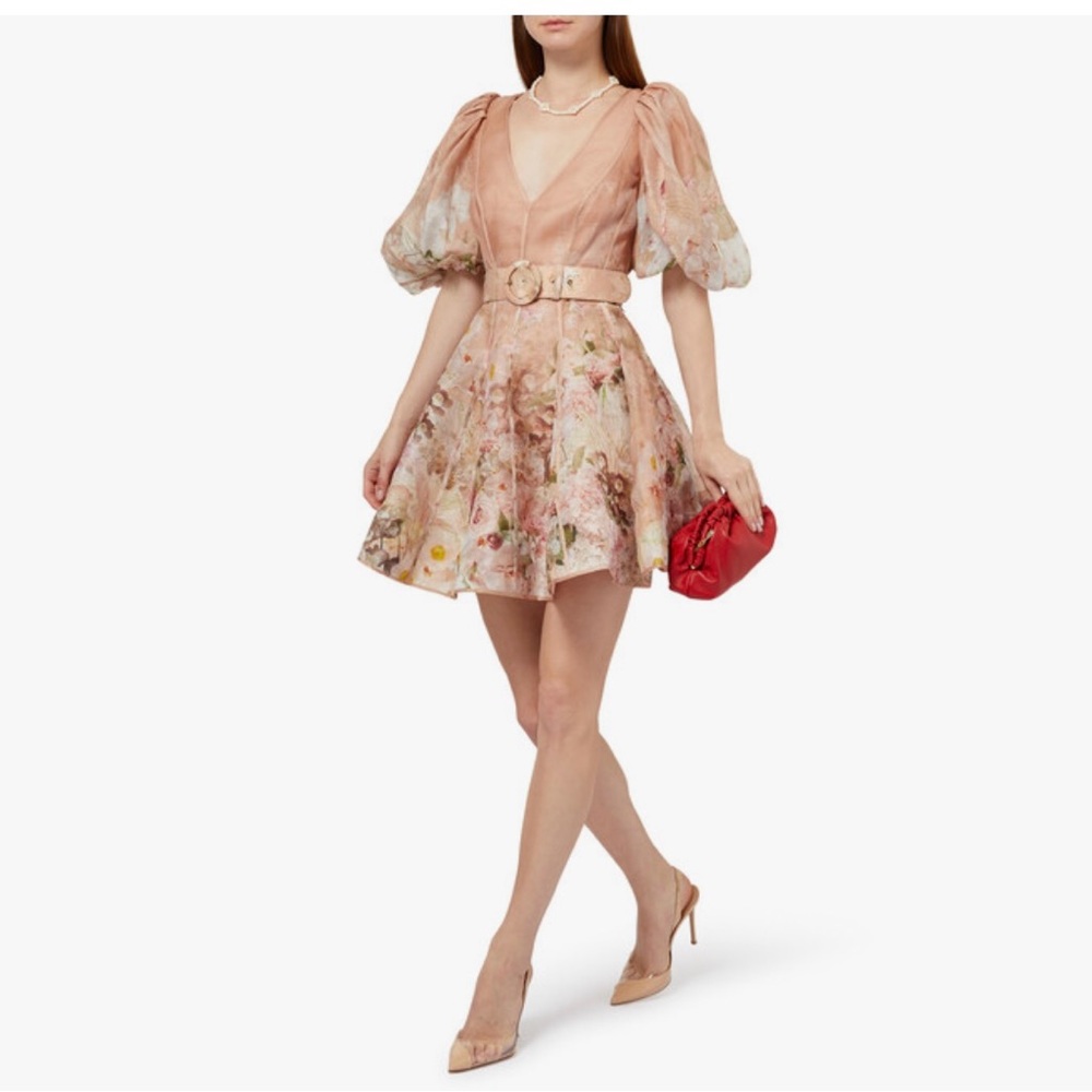 Zimmermann dancer puff sleeve dress (zimmermann size 0P)